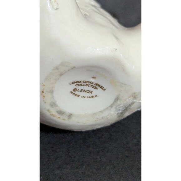 Vintage 1991 Lenox Jewels China Jeweled Collection Sitting Bear 4” Tall - Picture 8 of 8